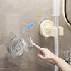 Suction Cup Mop Clip Holder Wall Mounted Mop Brush Broom Hanger Fixed Rack Kitchen Bathroom Organizer Shelf Hook Accessories