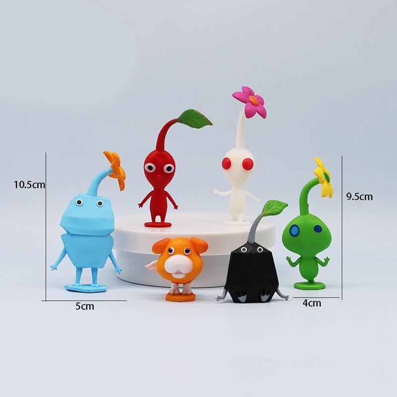 6/12 Stück/Set Aktivität Anime PIKMIN Figur Captain Olimar PIKMIN Actionfigur PVC Sammelmodell Puppe Spielzeug für Kinder Geburtsdatum entworfen