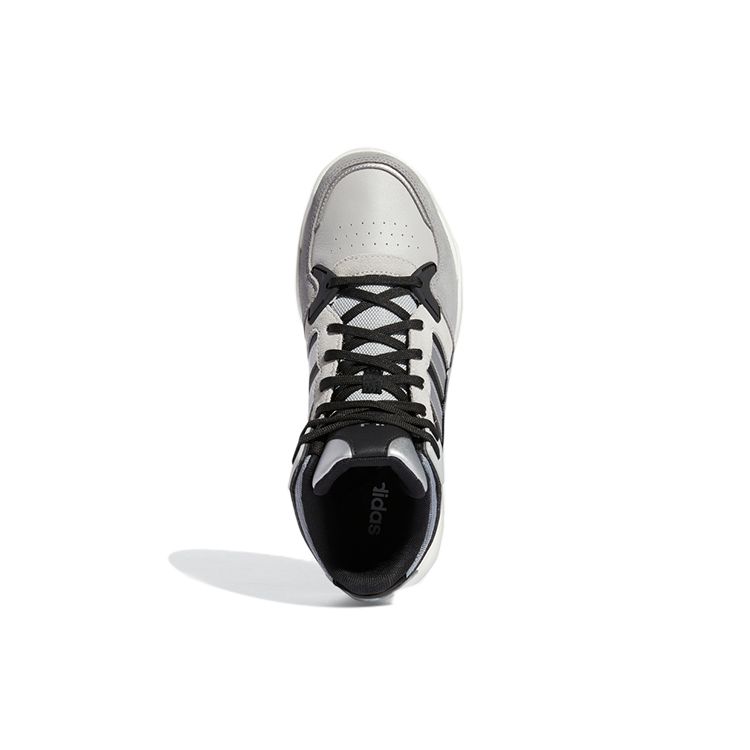 Adidas Neo 5Th Quarter Durable Breathable Mid-Top Skate Shoes Women Skate Shoes Silver GW7009