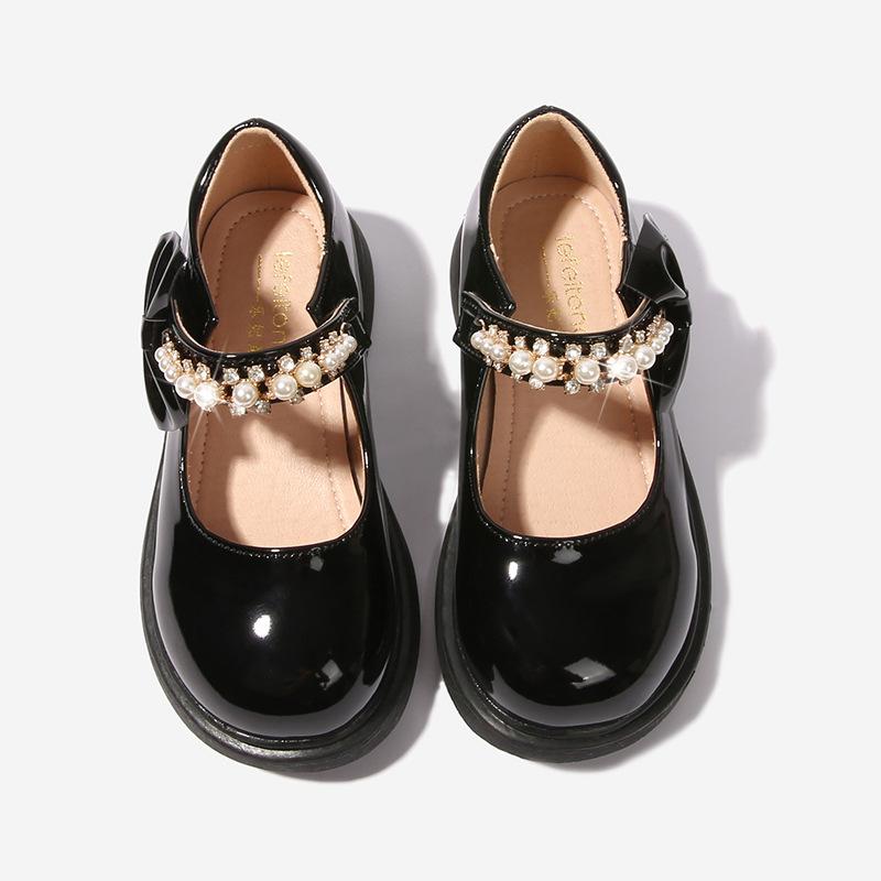 

Girls leather shoes, little girls soft-soled children s shoes, student piano performance shoes, little princess black performance shoes, school 26 чёрный
