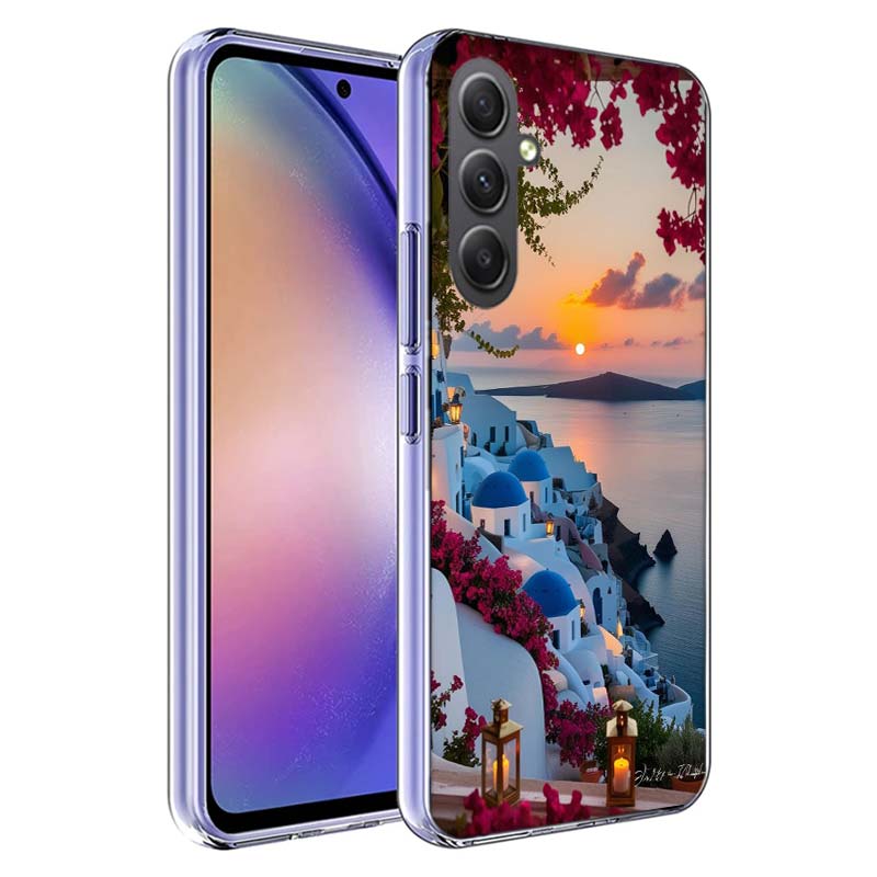 

Greece in summer. Santorini Phone Case for Samsung A17 A37 A57 A07 A16 A26 A36 A56 A06 A02S A12 A22 A32 A52S A04S A14 A24 A34 A5 Samsung A33 5G