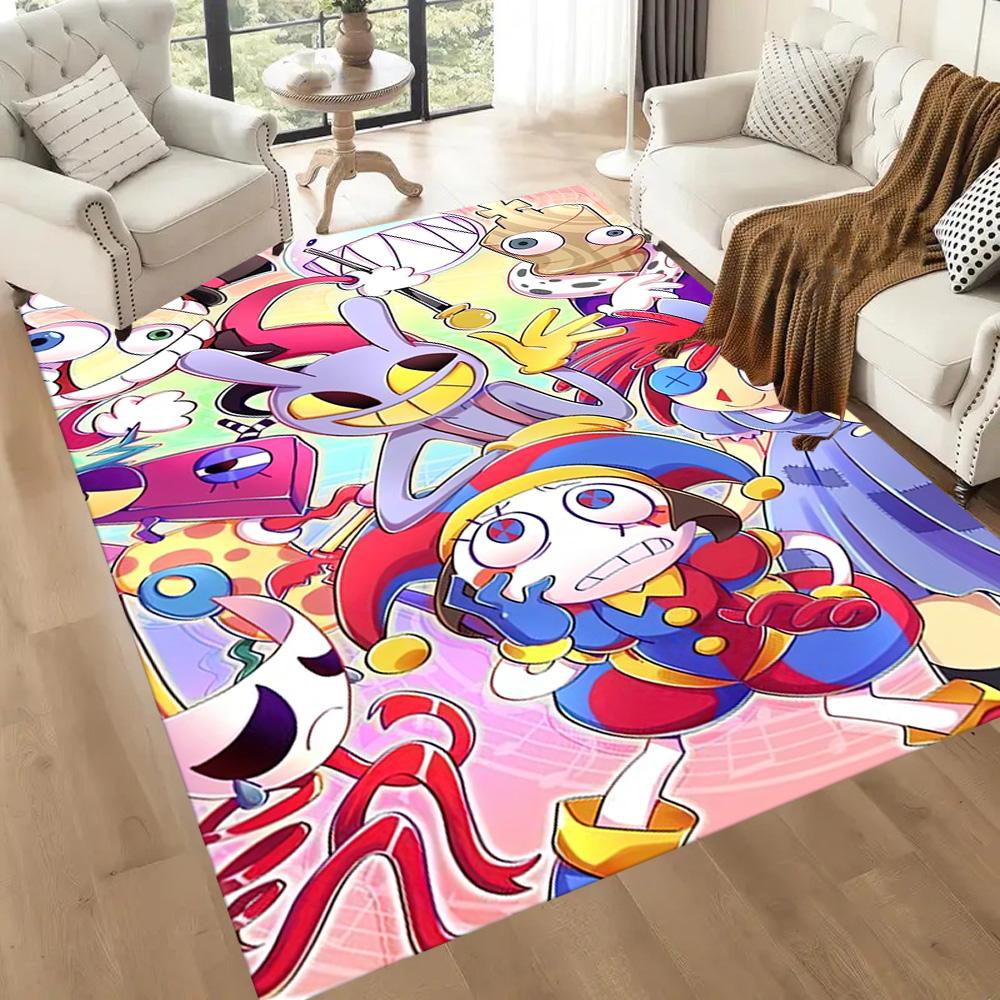 Digital Circus Area Rug Perfect For Kitchen Dining Room Balcony Foyer Antislip Rug Anime Office Decor Perfect Gift For Friends Family