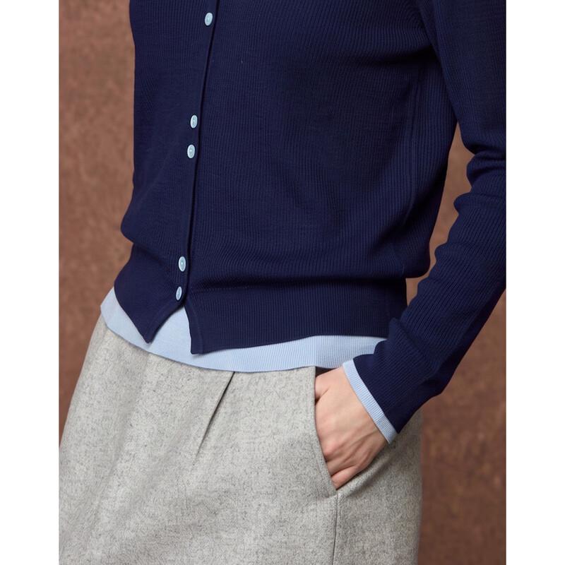 Wudao Women's Cashmere Blend Knit Cardigan