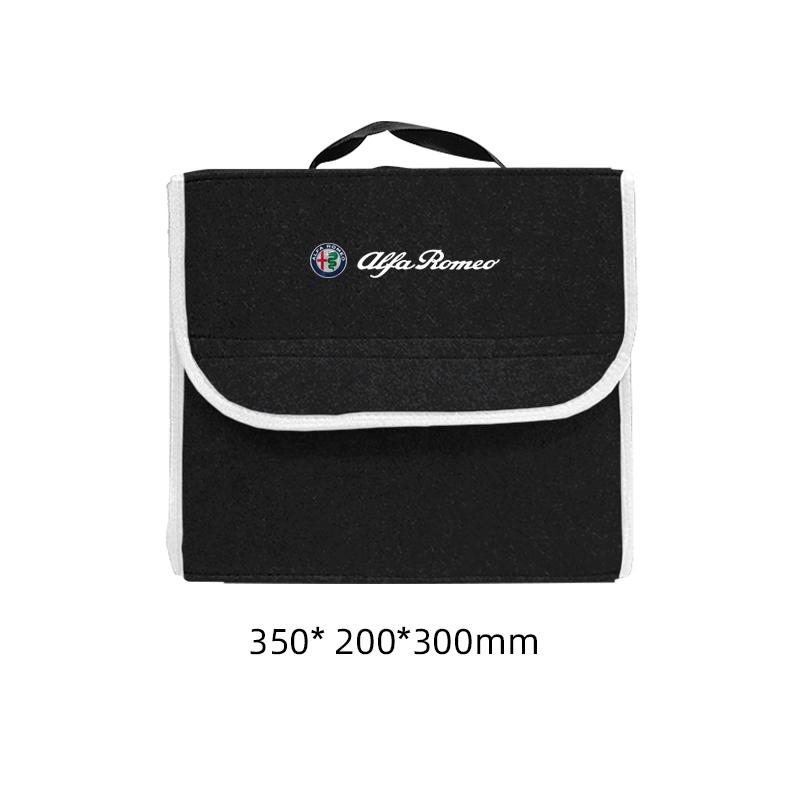 Car  Trunk Storage Box Large Capacity Tool Organiser Bag Auto Goods Accessories For Alfa Romeo Stelvio Giulia 159 Giulietta
