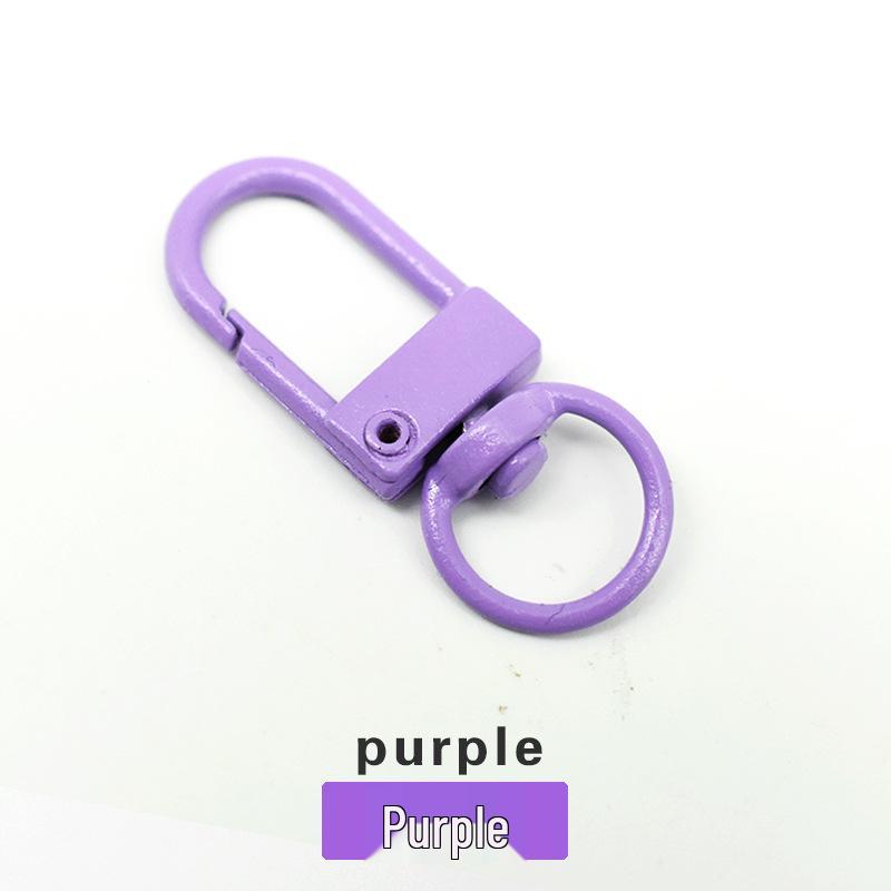 Portachiavi a Fibbia a Molla a Forma di U in Metallo Colorato per Artigianato Fai-da-Te e Accessori per Bambole