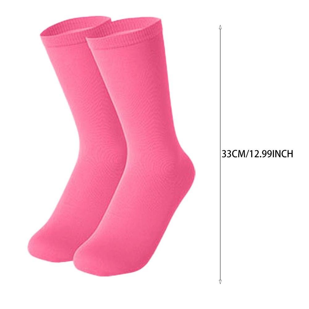 Breathable Ice Skating Socks Comfortable Elastic Figure Skating Socks Solid Color Cotton Roller Skating Socks Workers Athletes