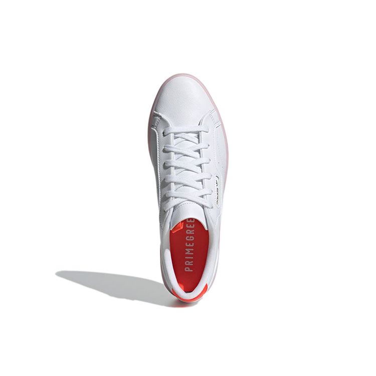 Adidas Originals Sleek Comfortable Durable Low-Top Skate Shoes Women Sneakers White Pink H05178
