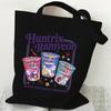 Hunters Surrounding Printed Canvas Shopping Tote Bag With Large Capacity