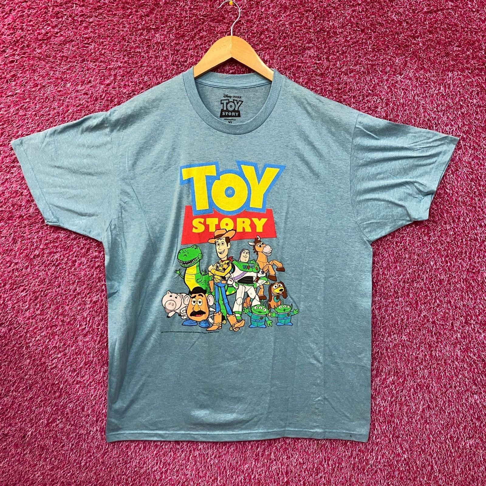 Disney Pixar Toy Story Group Portrait Blue T-Shirt XL XL