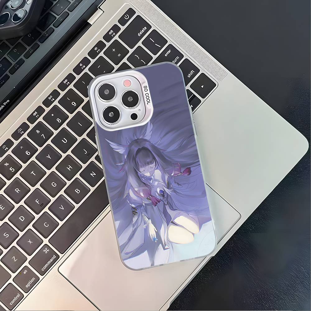 G-Genshin Impact Columbina Phone Case For iPhone 17,16,15,14,13,12,11,Pro,XS,Max,Plus,Mini,SE4,E White Matte Shockproof Cover