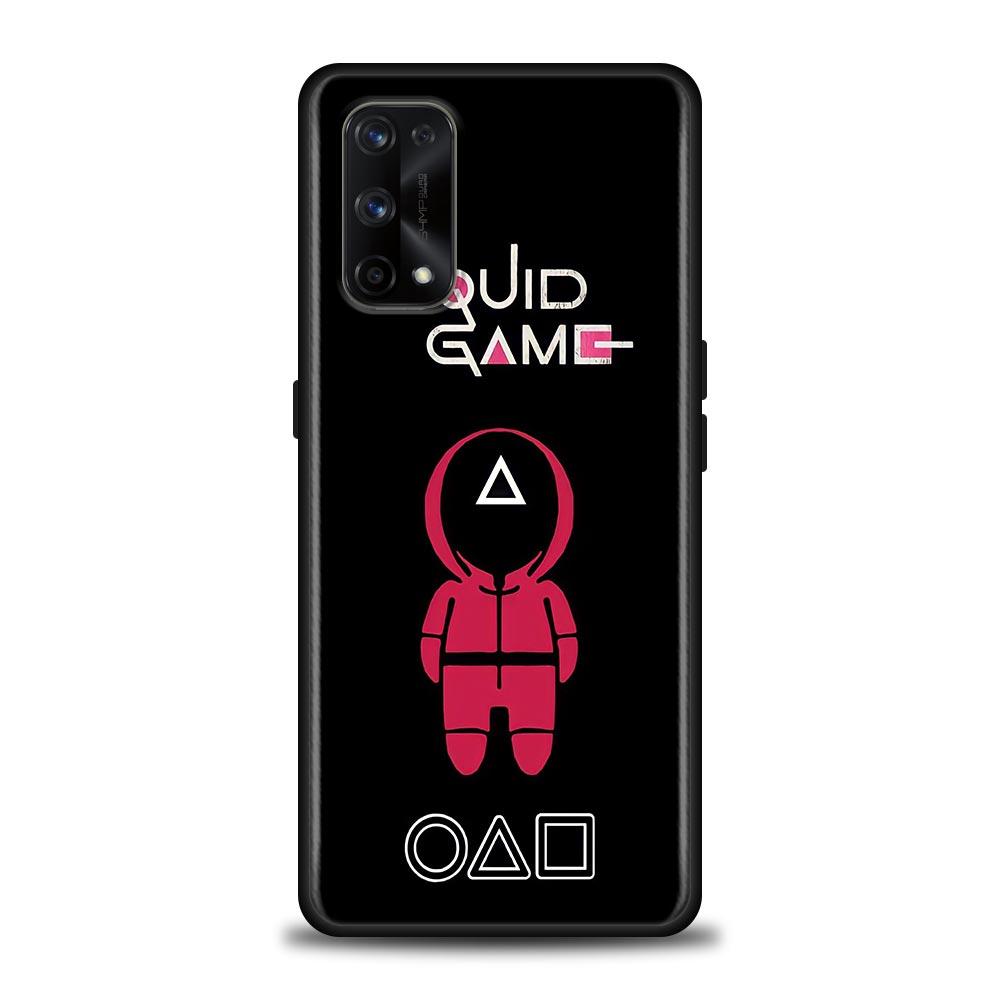 Custodia carina Squid Game TV Rossa Verde Per Realme C21Y C21 C25 C20 C15 C12 C11 C1 GT Master Neo Neo2 5G Funda Capa Custodia Morbida in Silicone