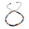Bohemian Tiger Eye Beaded Bracelet with Colorful Stones, Adjustable Woven Design