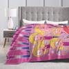Lizzie McGuire Vintage Cartoon Gestrickte Decken Samt Super Weiche Überwurfdecke für Bett Schlafzimmer Steppdecke