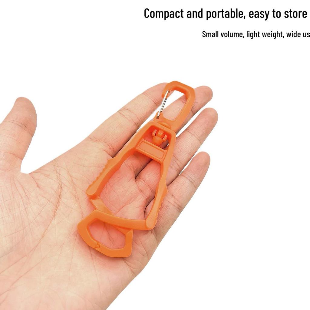 Anti-Lost Plastic Glove Clip 8-Figure Carabiner for Outdoor Work and Labor Protection
