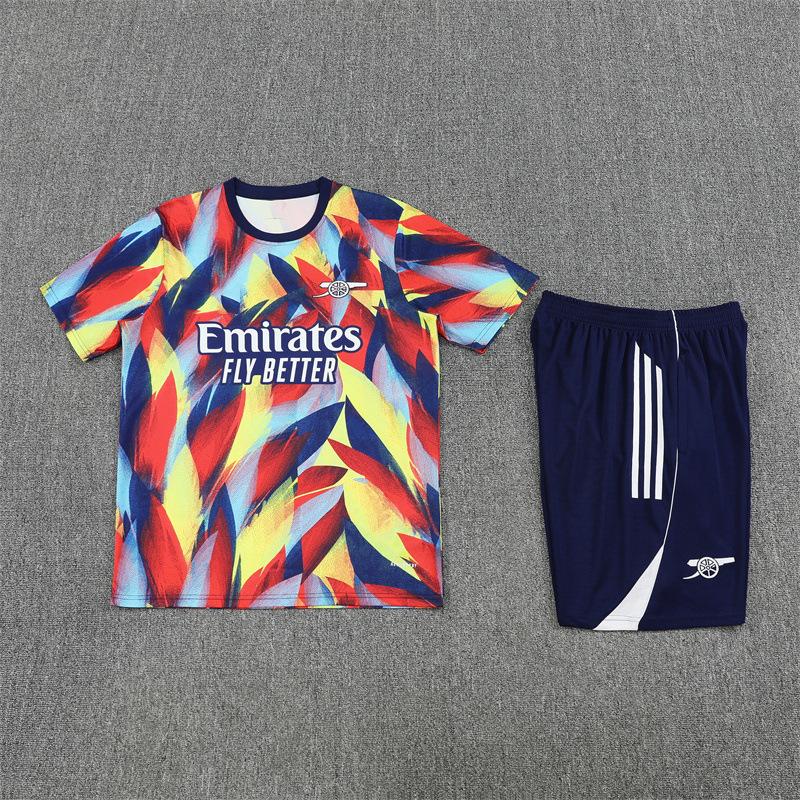 Brasile Arsenal Parigi Real Madrid Barcellona Spagna Chelsea Tuta da Allenamento Maglie da Calcio per Adulti Maniche Corte