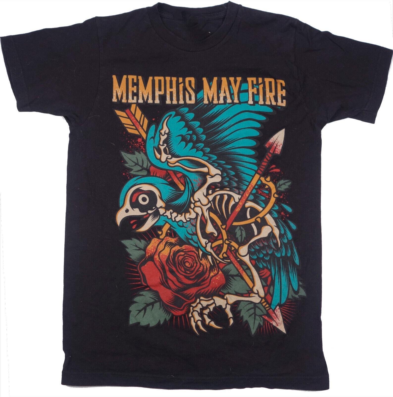 Memphis May Fire Rock Band T-shirt Classic Black Unisex S-5XL EM0519 L