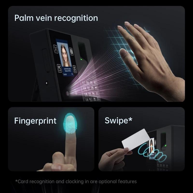 Administrative Financial Equipment Facial Finger Attendance Check Print Palm Print Recognition Password Fingerprint Time Clock