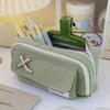 Large Capacity Stationery Bag Cosmetic Pouch Pencil Bag Korean Desktop Storage Pouch  Children