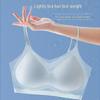 Ultra-Light Seamless Ice Silk Wire-Free Bra: Slimming Fit with Thin Straps, Anti-Sagging, for Larger Busts