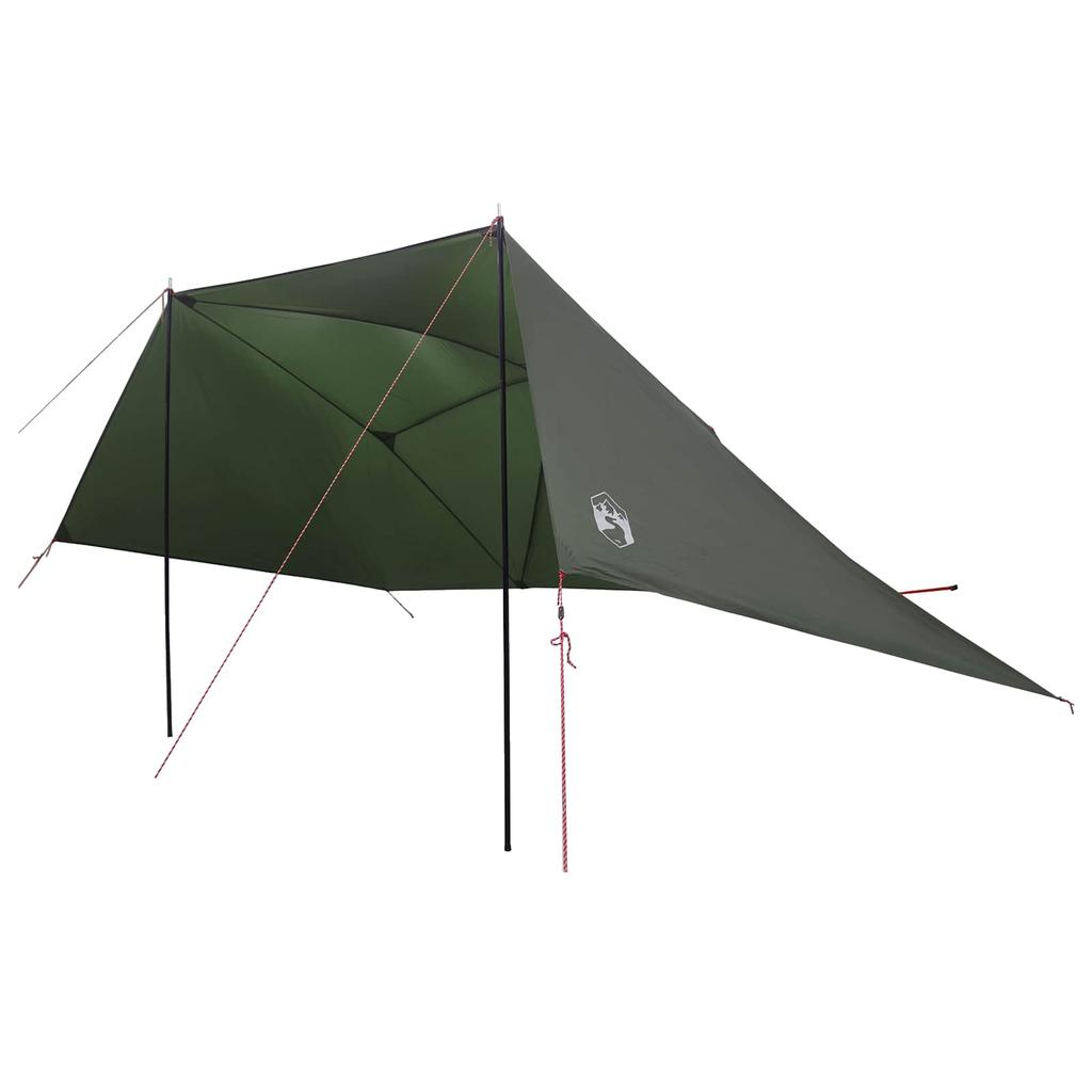 Car Canopy Olive Green 308 X 215 X 220 Cm Polyester and Steel
