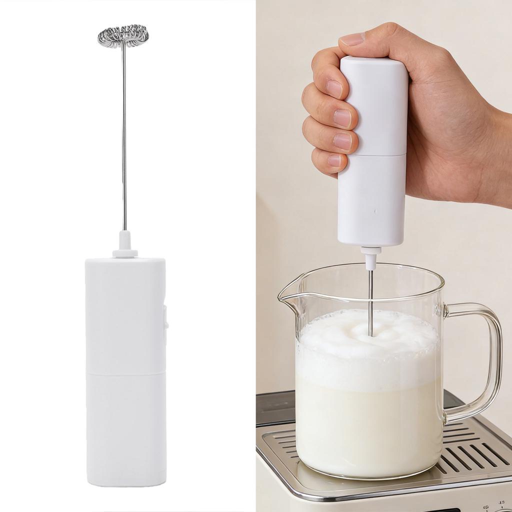 Handheld Electric Milk Frother Battery Powered Milk Foam Maker Wand for Coffee Hot Chocolate
