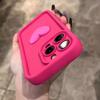 New Wine Red Love Liquid Silicon Case for For Iphone 16 15 14 13 12 11 Pro Max Plus X Xs Xr Camera Protection Soft Back Cover Coffee