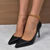 Fashion Solid Color Simple Pointed High Heels Large Fashion High Heels Women