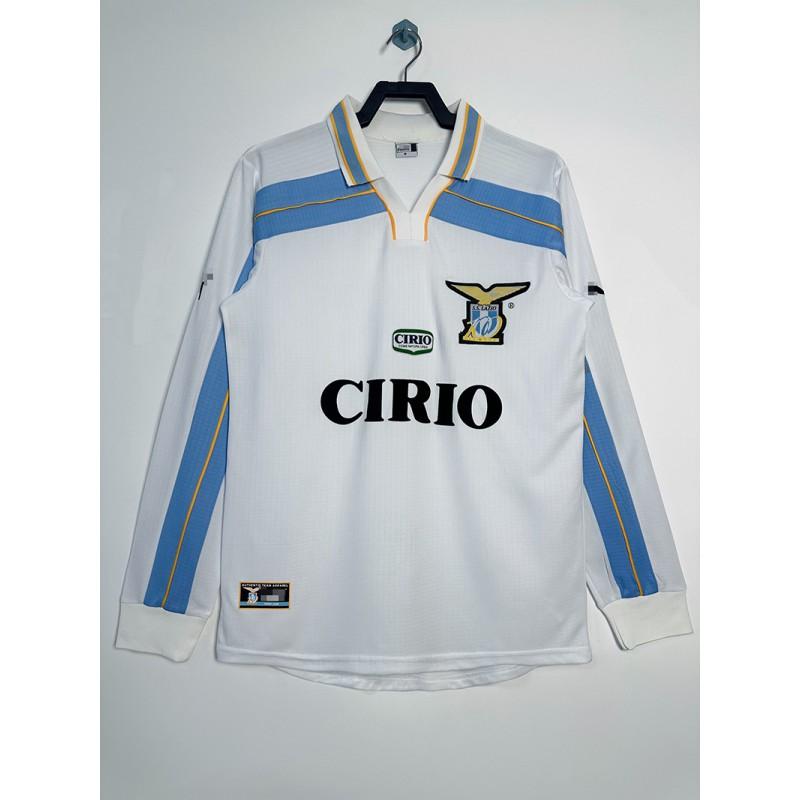 Lazio Retro Football Jersey 1998-99 Veron 23 Short Sleeve Soccer Shirt Men Women Adult