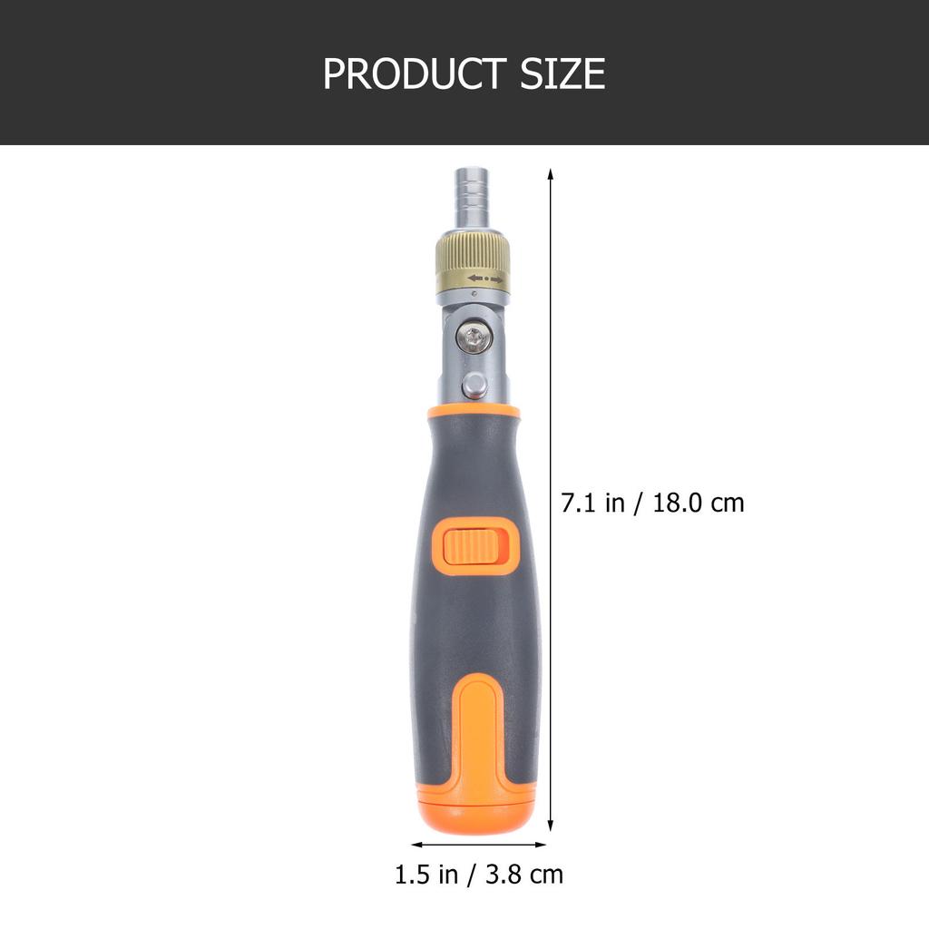 Premium Ratchet Screwdriver With 12 Bits Compact Lightweight Manual Handheld Repair Tool For Electrician And Electronic Device Maintenance