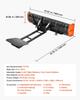 Snow Plow Kit 1092/1524 mm Width Adjustable Plow Attachment Side Wing, for Most ATVs & UTVs, Height & Left-Right Adjustable, 3 Mount Options,