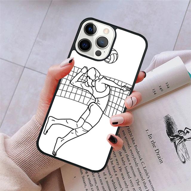 

Volleyball Sport Phone Case For iPhone 17 Air 15 16 11 12 13 14 Pro Max Cover For iPhone 17 Air Max Plus coque Fundas iPhone 13