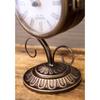 Akizuki Boeki Table Clock Bronze KENSINGTON W16 x D12 x H28cm Station Clock Hanging Table Clock Double-sided 1520-10