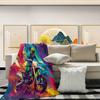 Vibrant Motocross Rider Ultra-Soft Cozy Blanket - Perfect for Winter Warmth, Ideal Gift for Sports and Art Enthusiasts
