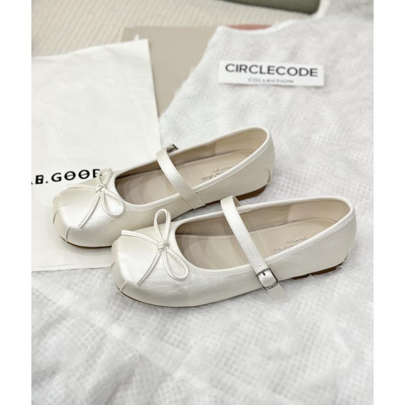 

Flat silver single shoes women s new summer skirt Mary Jane shoes ballet square head evening shoes 35 бежевый