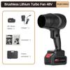 800W Brushless High Power Violent Turbo Fan Rechargeable Dust Removal Hair Dryer Portable Leaf Blowing Machine