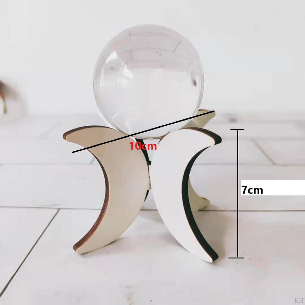Wooden Display Holder for Round Objects Like Made of Wood Modern and Crystal Ornaments Accessories