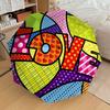 1pc Love Colorful Automatic Opening and Closing Umbrella, High-quality Compact Travel Umbrella, Lightweight and Portable C1125138