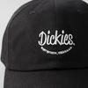 Dickies Patch Emblem Low Cap Logo Polo Cap Hat for Men and Women, Unisex, Solid Color, 874 6-Panel Cotton Baseball Cap, 024 Looking Black