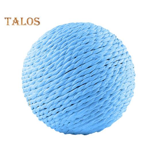 

Мяч-когтеточка для кошек из сизаля, интерактивная игрушка-когтеточка для кошек, натуральный сизалевый мяч-когтеточка со звуком для обучения котят чистке зубов синий