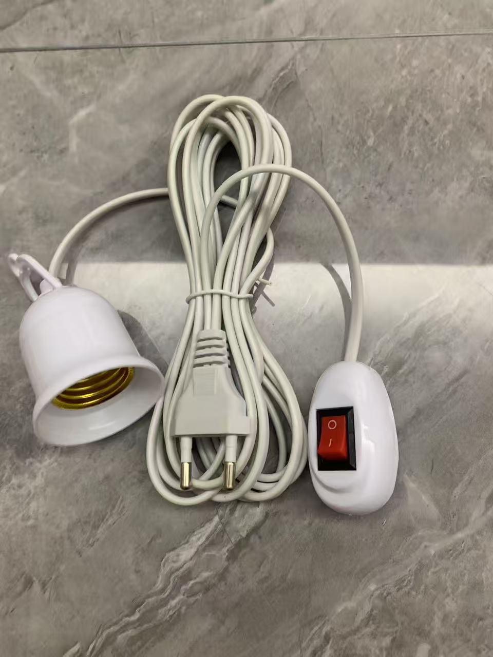 

European Standard E27 Lampholder with Independent Switch and 3/5/10m Cord 3m (actual 2.2m)