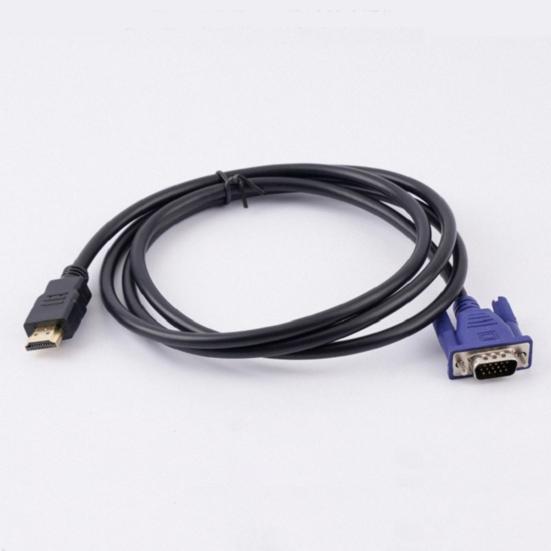 1.5m HDMI-compatible To VGA Cable Anti-interference High Clarity HDMI-compatible Male To VGA