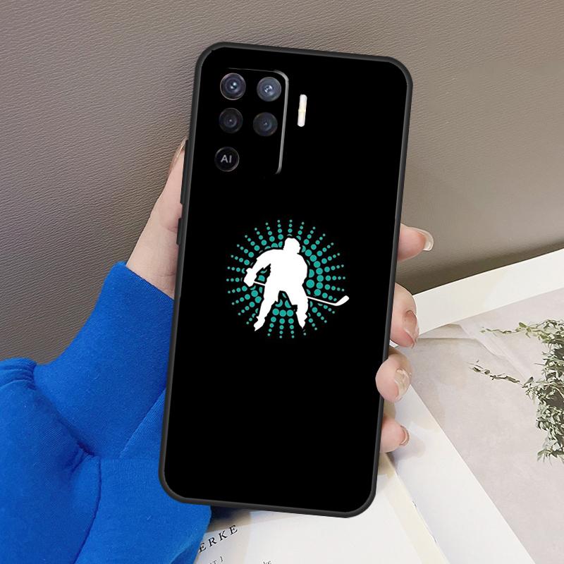 Ice Hockey Rink Sport Case For Oppo A77 A57 A17 A60 A80 A40 A74 A54 A94 A78 A98 A18 A38 A58 A96 A76 A16 A15 A5 Pro
