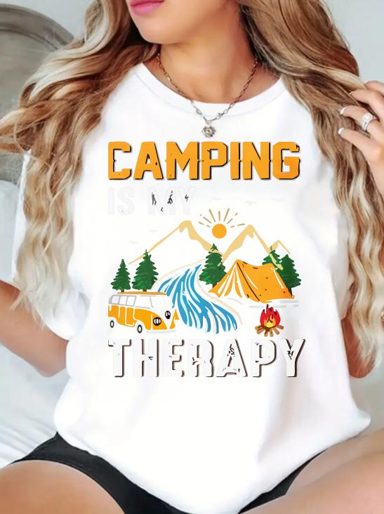 

Camping Graphic TShirts Life Is Better At The Campfire Shirt for Camper Gift for Unisex Women Love Camping Tee Shirt Clothing S