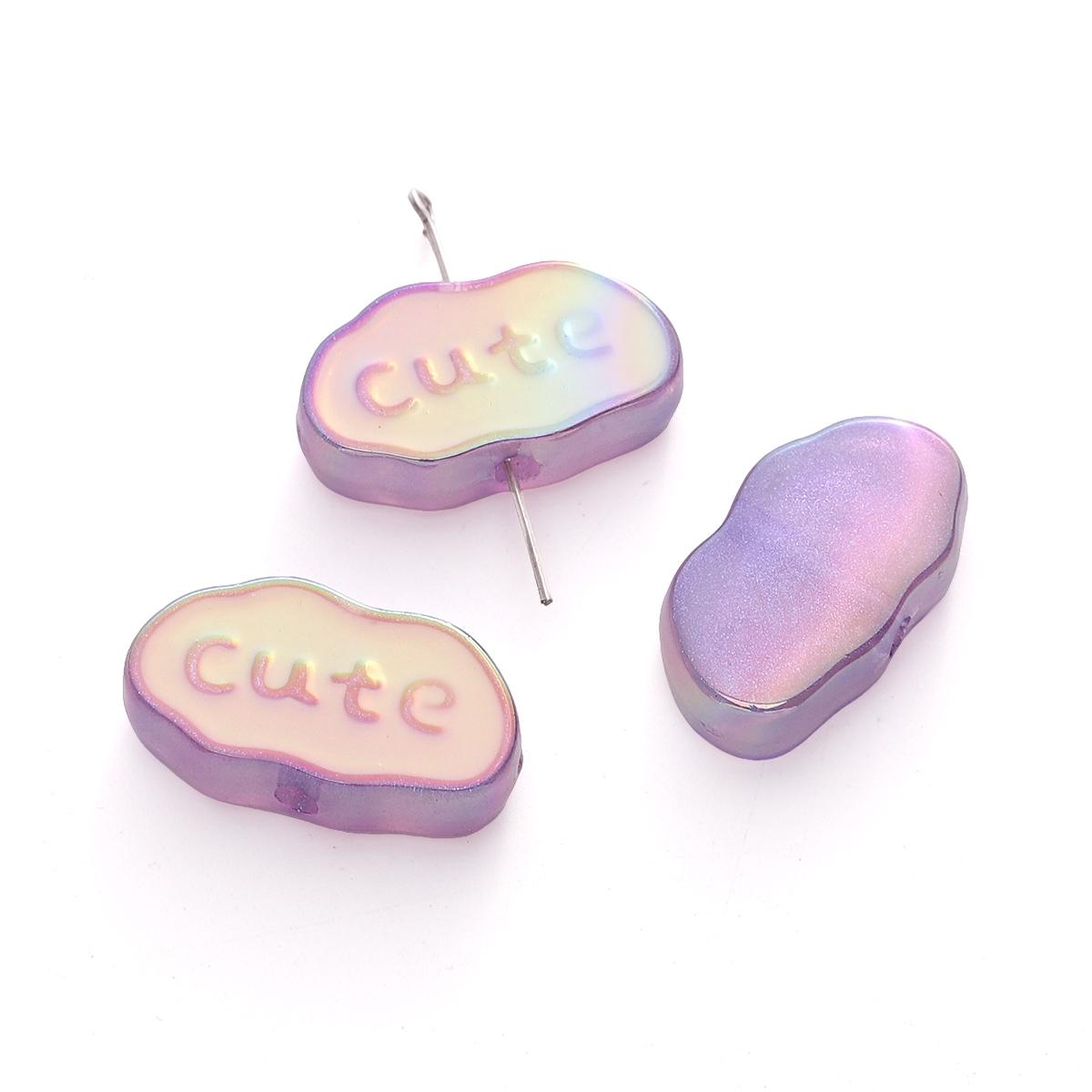 

12-30 мм, 1 шт./Більше кольорових акрилових бус. Різноманітні кульки для виготовлення ювелірних виробів. 26x15mm 1pc