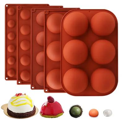 6/8/15/24 Löcher Halbkugel Kugel Rund Silikonform 3D Brownie Pudding Mousse Schokolade Dessert DIY Backen Kuchen Dekorationswerkzeug