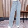 Europäische & Amerikanische Jeans mit weitem Bein in Übergröße