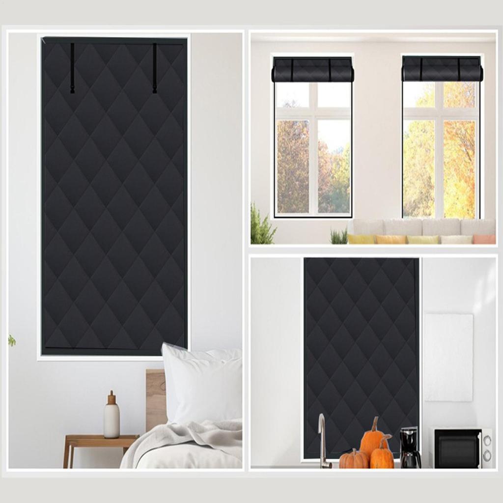 Winter Window Cover Insulated 3-Layer Covering Warm Winter Window Insulation Kit for Bedroom Home Basement Living Room Garage