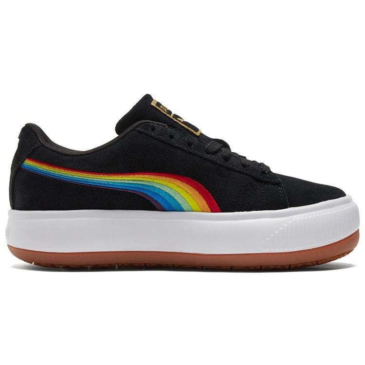 (WMNS) PUMA Suede Mayu 'Rainbow - Black' Women's 387239-01