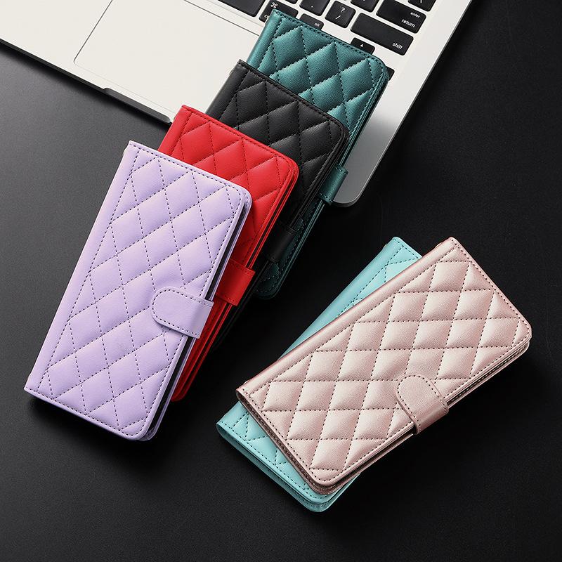 VIVO Lederhülle: Magnetisches Flip-Cover mit Kartenfächern für Samsung, Xiaomi, Huawei, iPhone