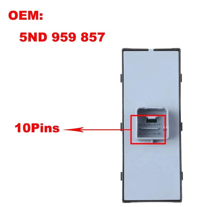 Car Electric Power Window Master Switch Control Button For VW Jetta Tiguan Golf GTI MK5 MK6 Passat B6 CC 5ND959857
